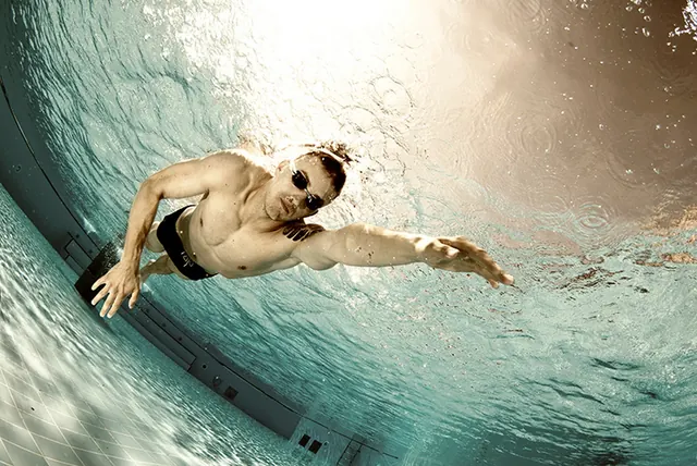 Swimmer underwater